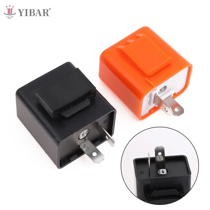 

Аксессуары для мотоцикла, реле фонарика с 2 контактами, 12 В, Регулируемая частота сигналов поворота, реле индикатора мигания