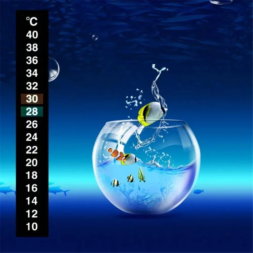 Liquid Crystal Aquarium Thermometer Sticker for Fish Tank