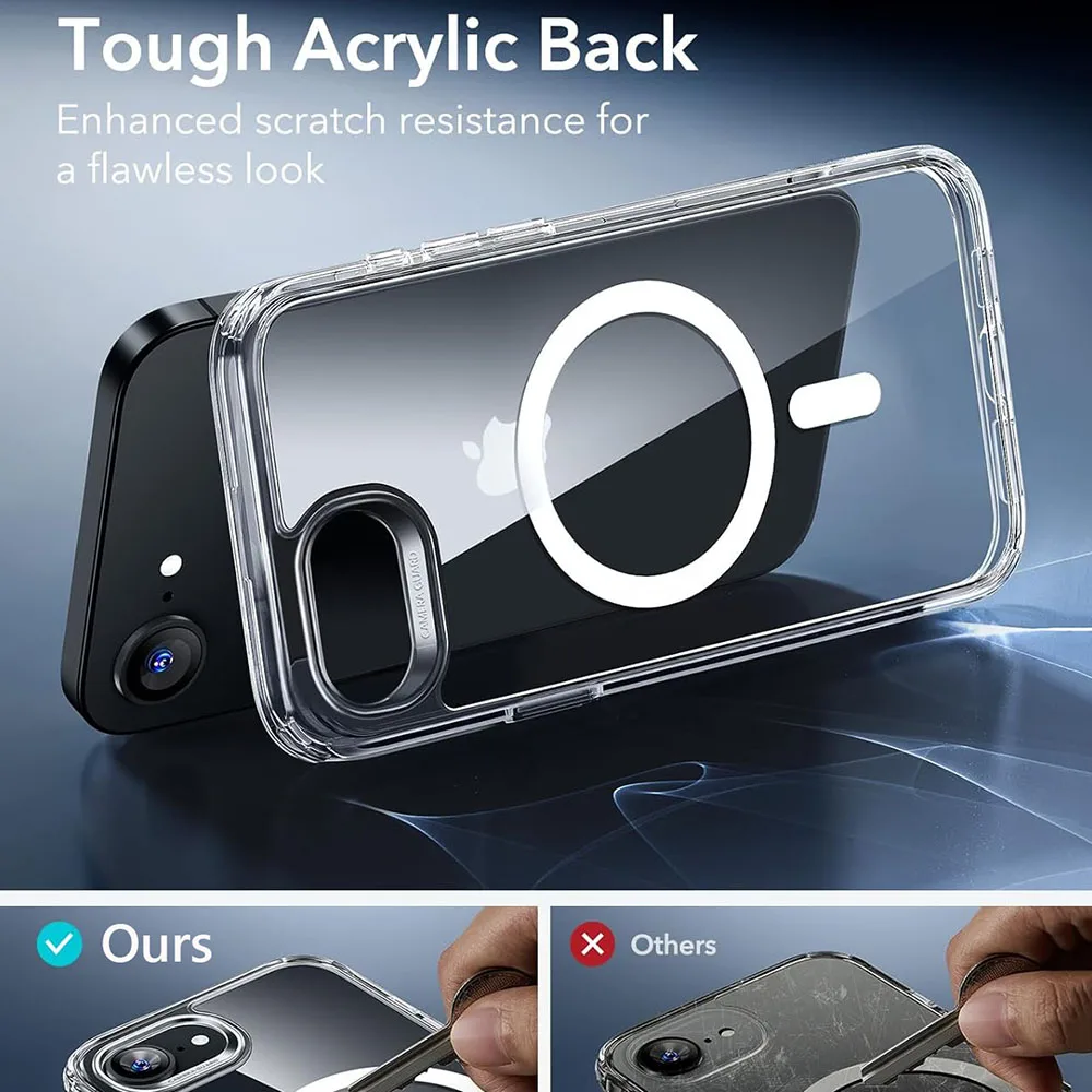 Durable Clear Shockproof Magnetic Wireless Charging Case