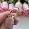 iTungsten 3mm 5mm 7mm Gold Plated Tungsten Finger Ring for Men Women Couple Engagement Wedding Band Fashion Jewelry Comfort Fit 2