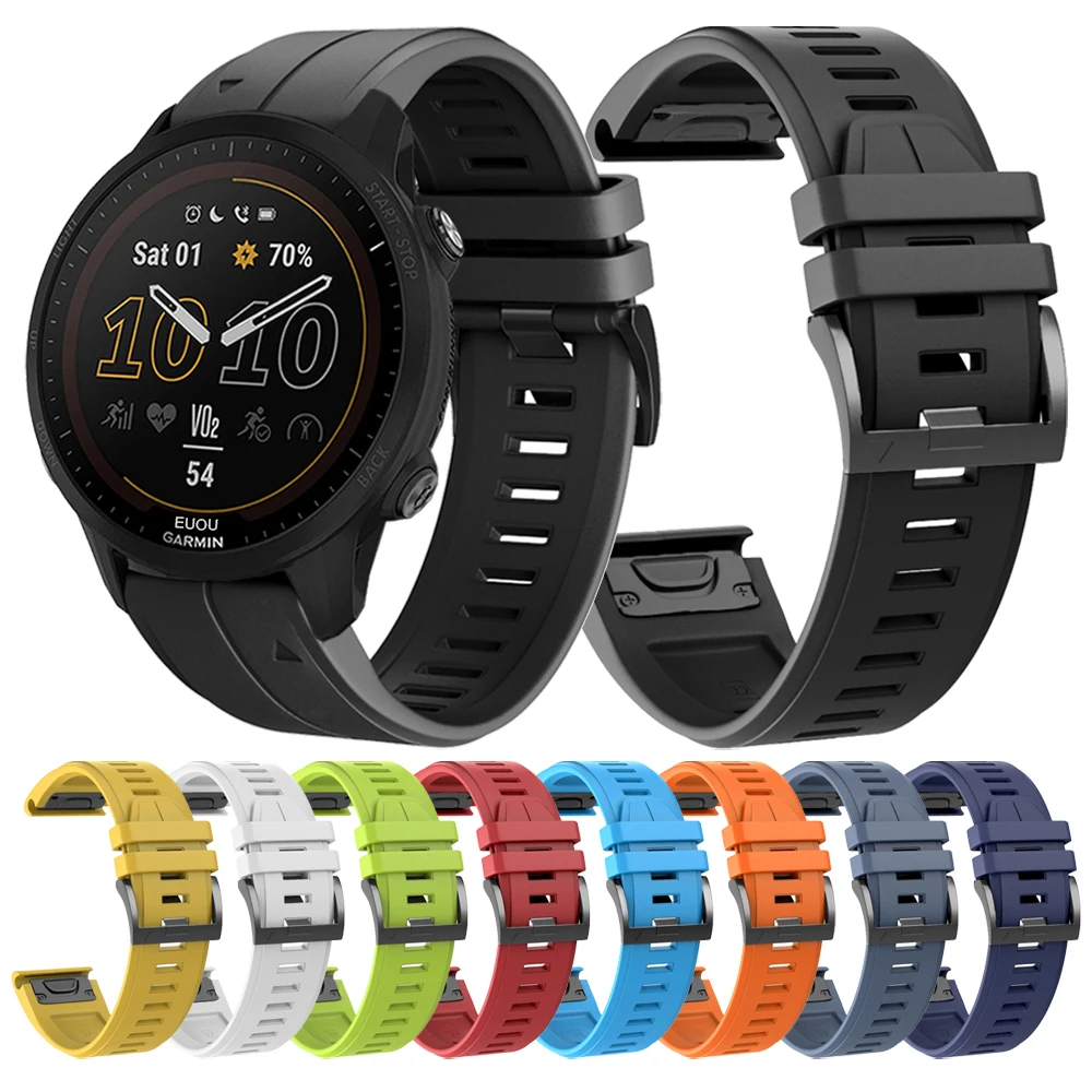 

Quick Release Silicone Strap Compatible with Garmin Forerunner 955 Solar 945 LTE 745 935 QuickFit 22 Watch Band Accessories