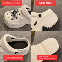 Women Clogs 2025 New Arrival Soft EVA Thick Platform Slippers Comfortable Garden Shoes Exquisite Fashion Girls Beach Sandals 2