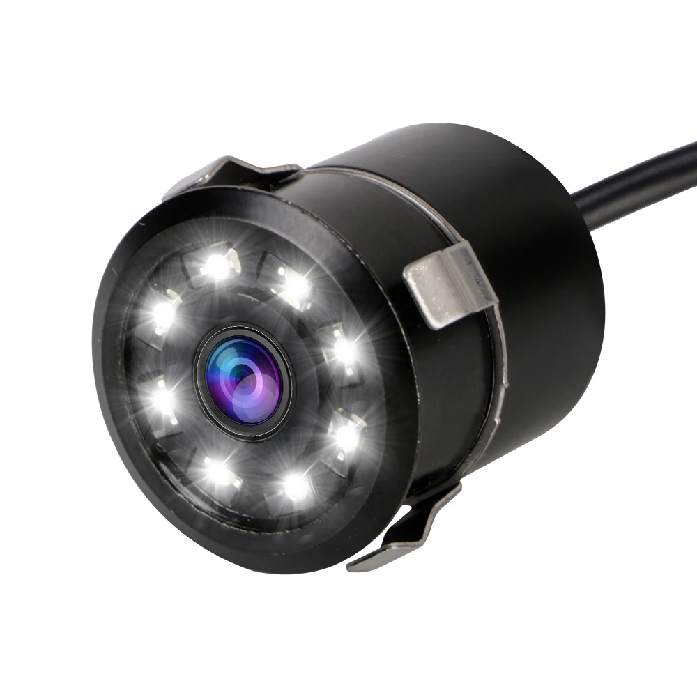 

CCD Waterproof Wide Angle Backup Camera Night Vision Parking Monitoring 8 LED Reversing For Car 170° Car Rear View Camera