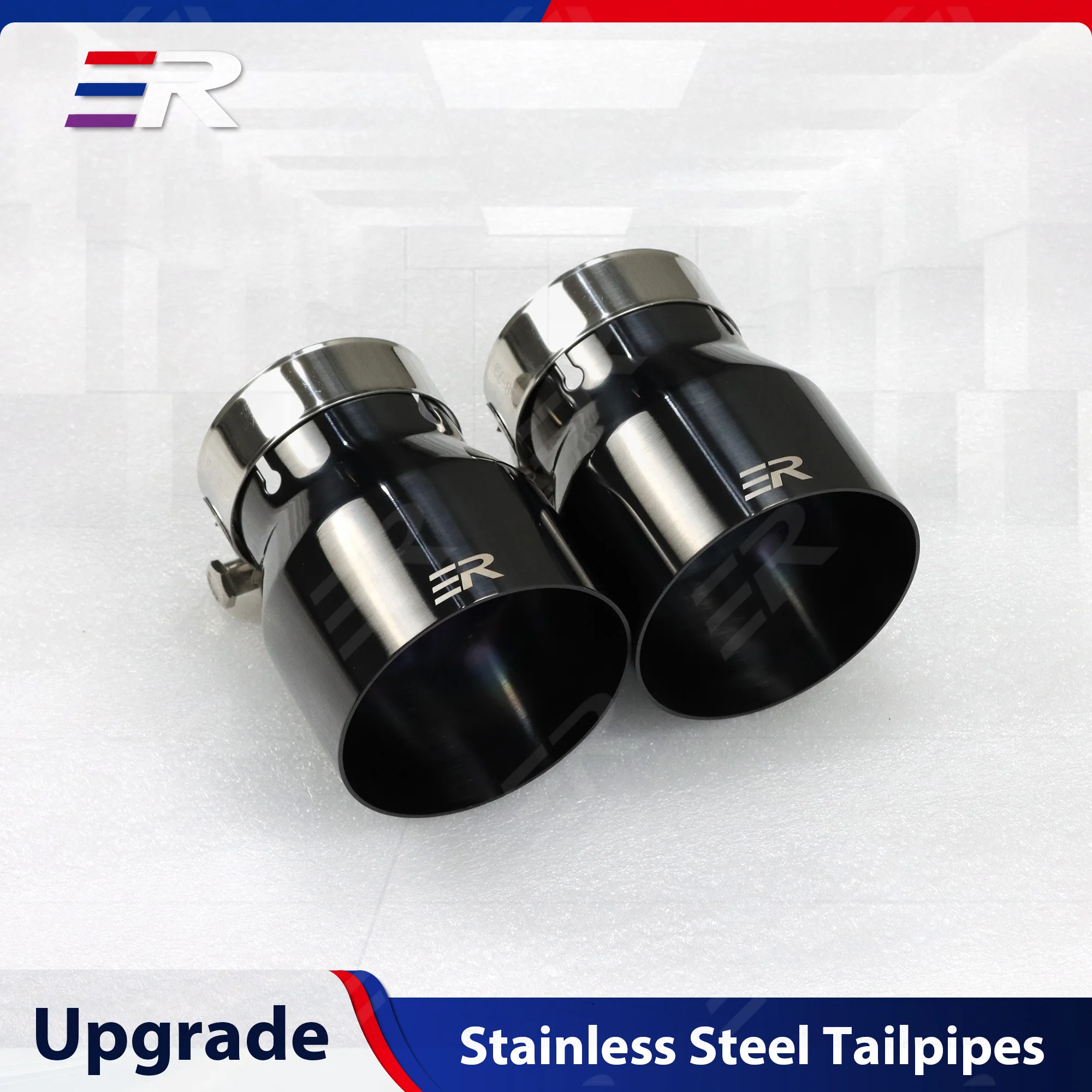ER Titanium Black Exhaust tips stainless Muffler Upgrade for BMW F87 M2 F80 M3 F82 F83 M4 Tail Tips auto parts Modify