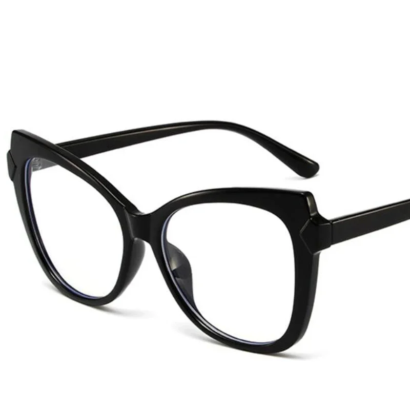 Luxury Brand Oversized Cat Eye Reading Glasses Women Vintage Eyeglasses TR90 Computer Blue Protection Glasses Leopard Red reading glasses anti blue light glasses