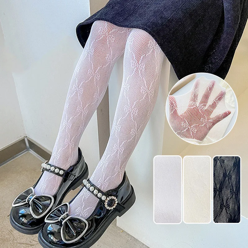 

Summer Girls Pantyhose Breathable Lolita Socks Butterfly Mesh Dancing Stockings Girls Tights Children Kids Tights 0-13Years