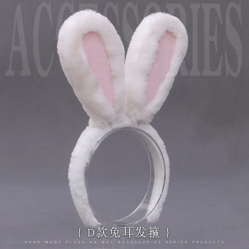 

Lolita Headdress Hand Made JK Rabbit Ears Hair Accessories Hair Hoop Hand Made Cute Rabbit Ears Hair Hoop