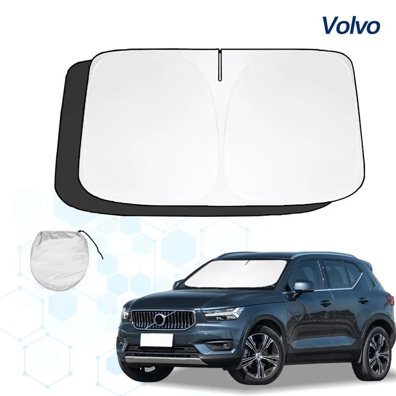 Car Sunshade Windshield Sun Shade For Volvo XC40 Summer Visor Protector Foldable Blocks UV Rays Protection Accessories
