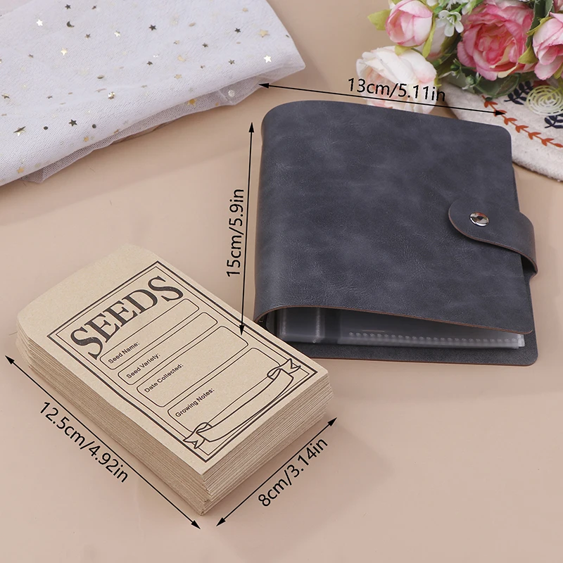 Seed Storage Envelopes 1 Set Garden Seeds Storage Organizer With 50pcs Self-Sealing Seed Envelopes