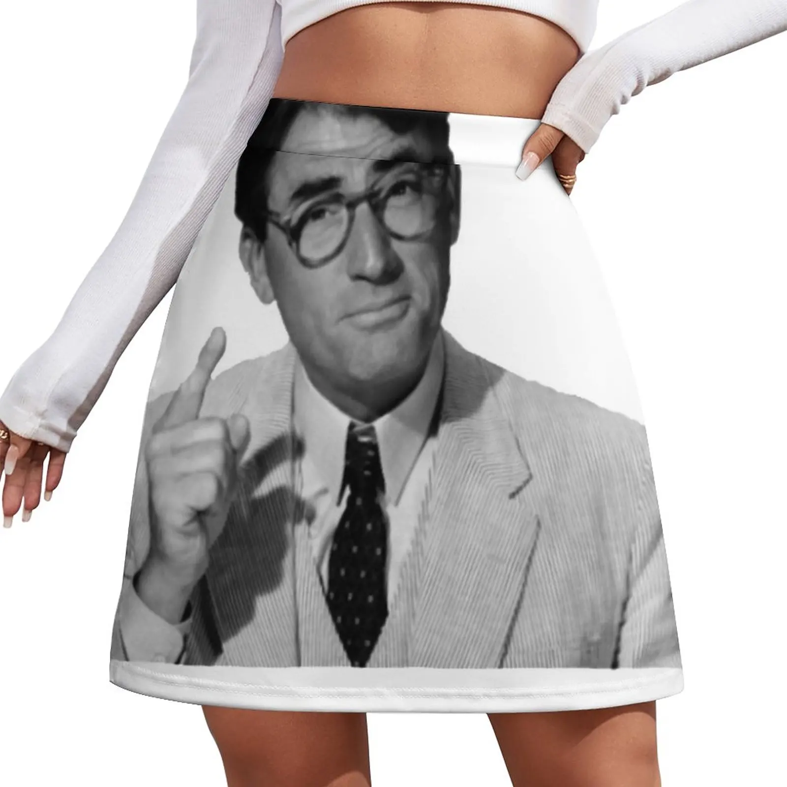 

Мини-Юбка Gregory Peck as Atticus Finch, женская одежда в Корейском стиле