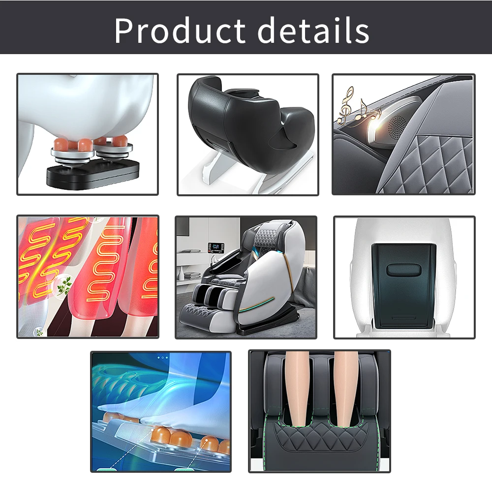 Touch Screen Foot 8D Electric Zero Gravity Luxury Chair Massage Full Body Price Massage Chair Guoheng