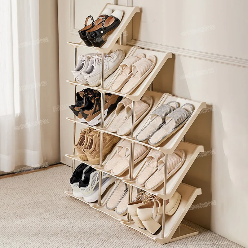 Multi-Layer Stackable Shoes Rack Space Saving Removable Shoerack Entry Door Shoes Organizer