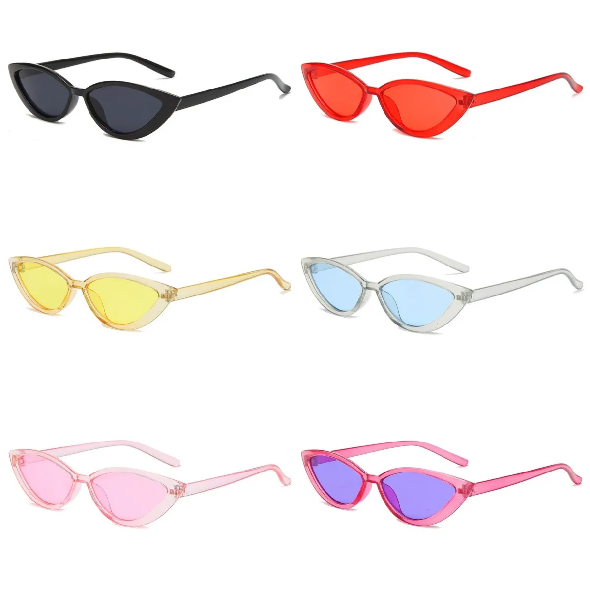 

Vintage Cat Eye Sunglasses Women Fashion Candy Color Outdoor Shades UV400 Trendy Brand Designer Summer Travel Eyewear Goggles