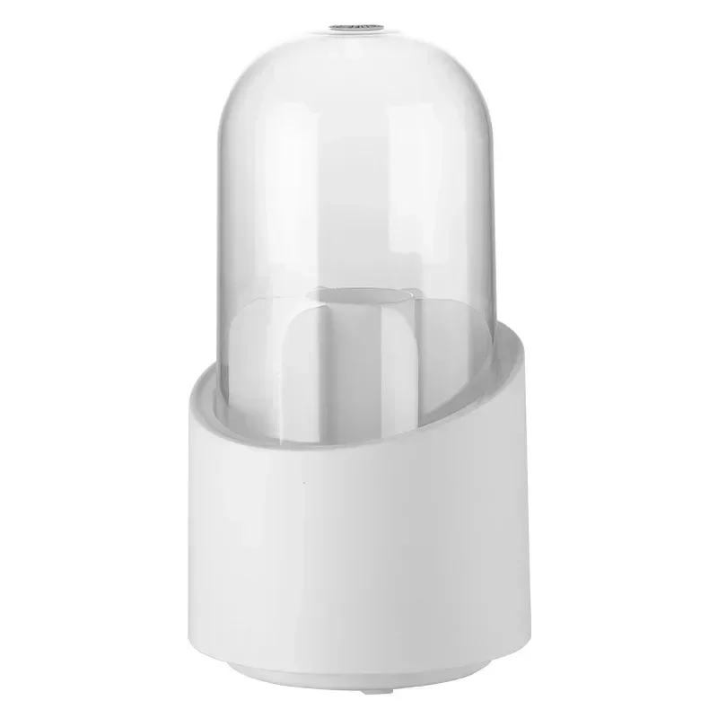 Multifunction 360° Rotating Pen Holder Pencil Makeup Brush Bucket Dust-proof Cosmetic Storage Box Compartment Desktop Organizer 2
