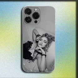 M - Madonna Singer Transparent Soft Phone Case Cover - iPhone 13 Mini (Z1)