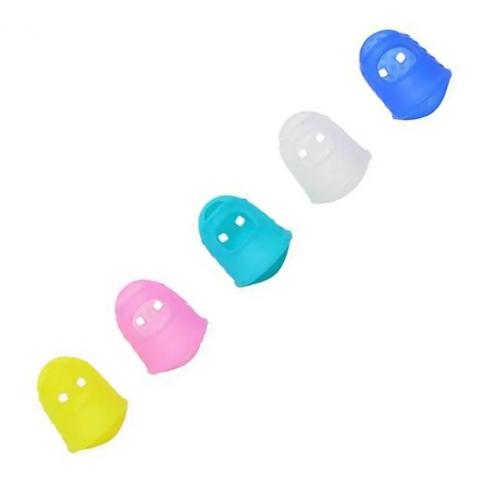5Pcs Fingertip Breathable Elastic Silicone Strong Construction Finger Cover for Kids