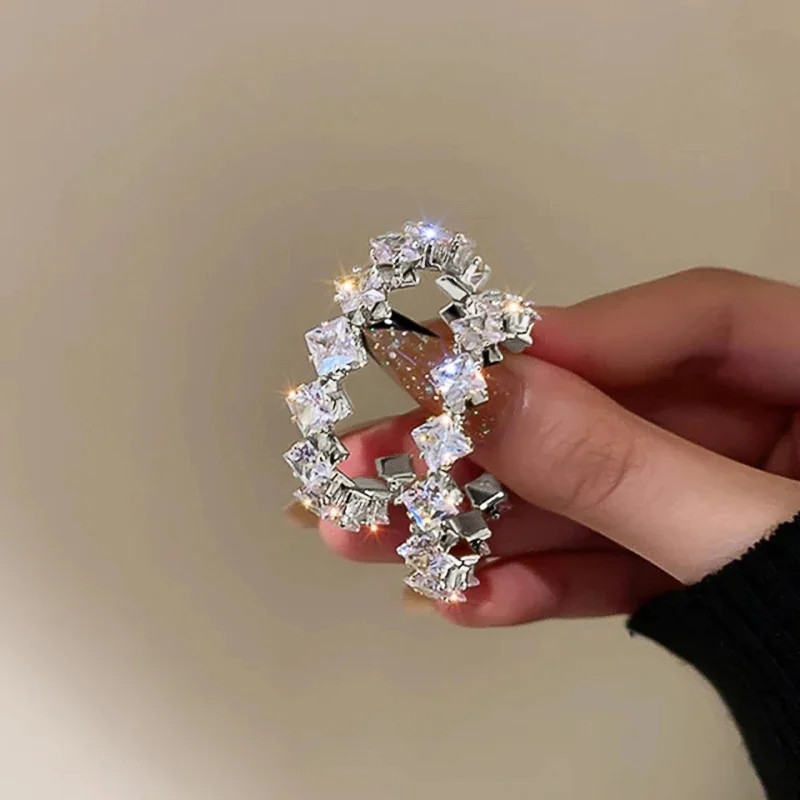 Модные Роскошные серьги-кольца CAOSHI для женщин, женское украшение для ежедневного использования, стильные женские серьги-кольца, аксессуары
