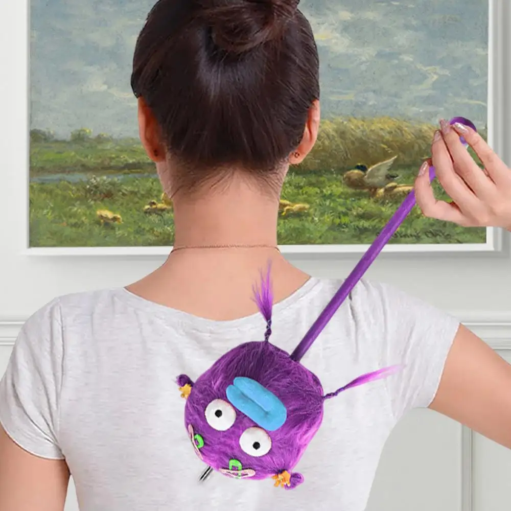 Manual Massage Hammer Cute Plush Massage Hammer Manual Massage Tool Soft Massage Stick Knock Massage Stick For Neck & Waist