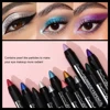 Smoky Dark Green Eyeshadow Pencil Stick Waterproof Pearlescent 12 Colors Metallic Glitter Eye Shadow Highlighter Pen Makeup Tool 4