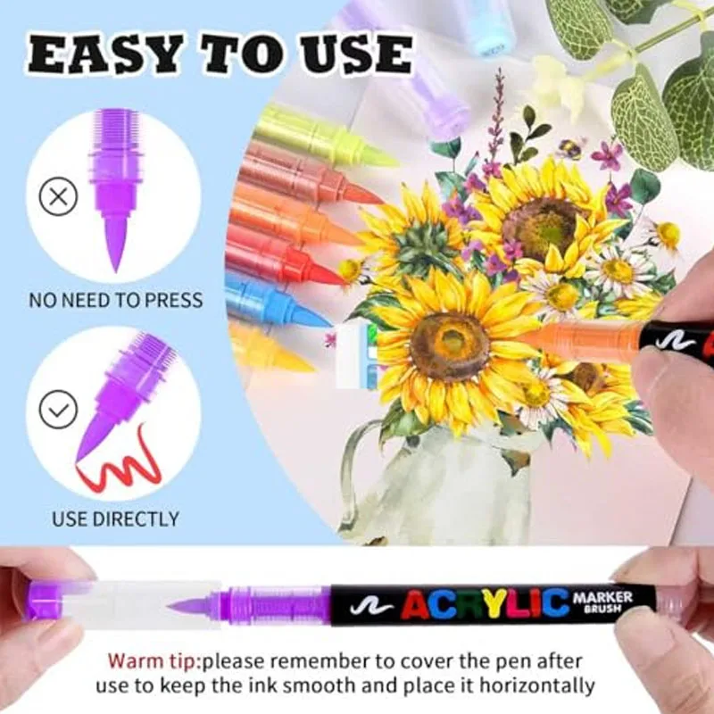Acrylic Brush Marker Set 1