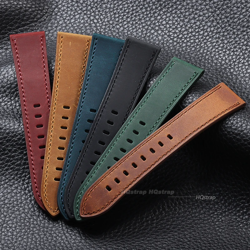 Vintage Leather Strap - Premium Watch Band in Multiple Sizes
