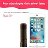 Light Torch Lamp Super Mini 9 LED Flashlight Ultraviolet Light Nail Dryer Nail Gel Mask Fast Drying Manicure Tool 4
