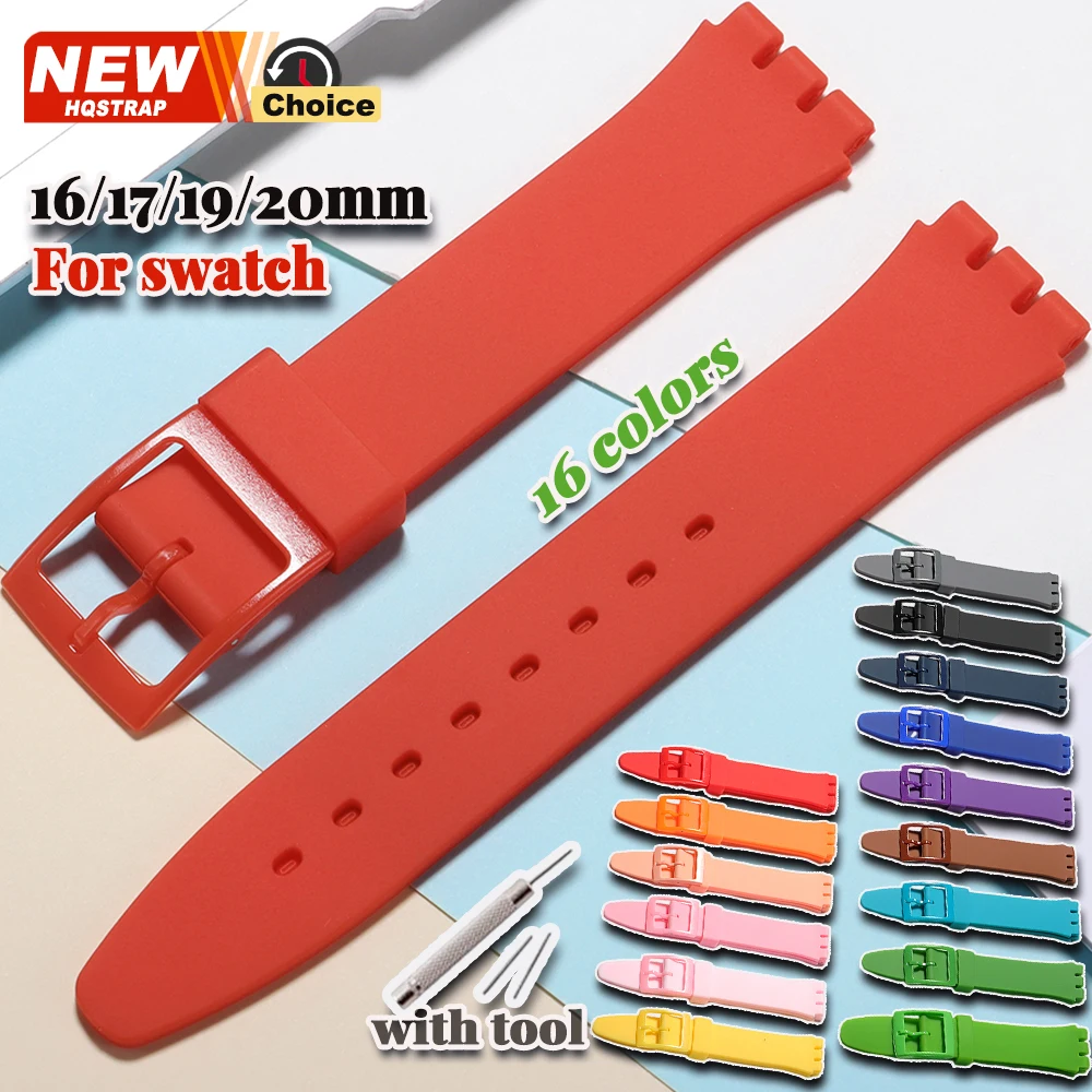 Vibrant Silicone Sport Strap - Waterproof Rubber Wristband with Tool