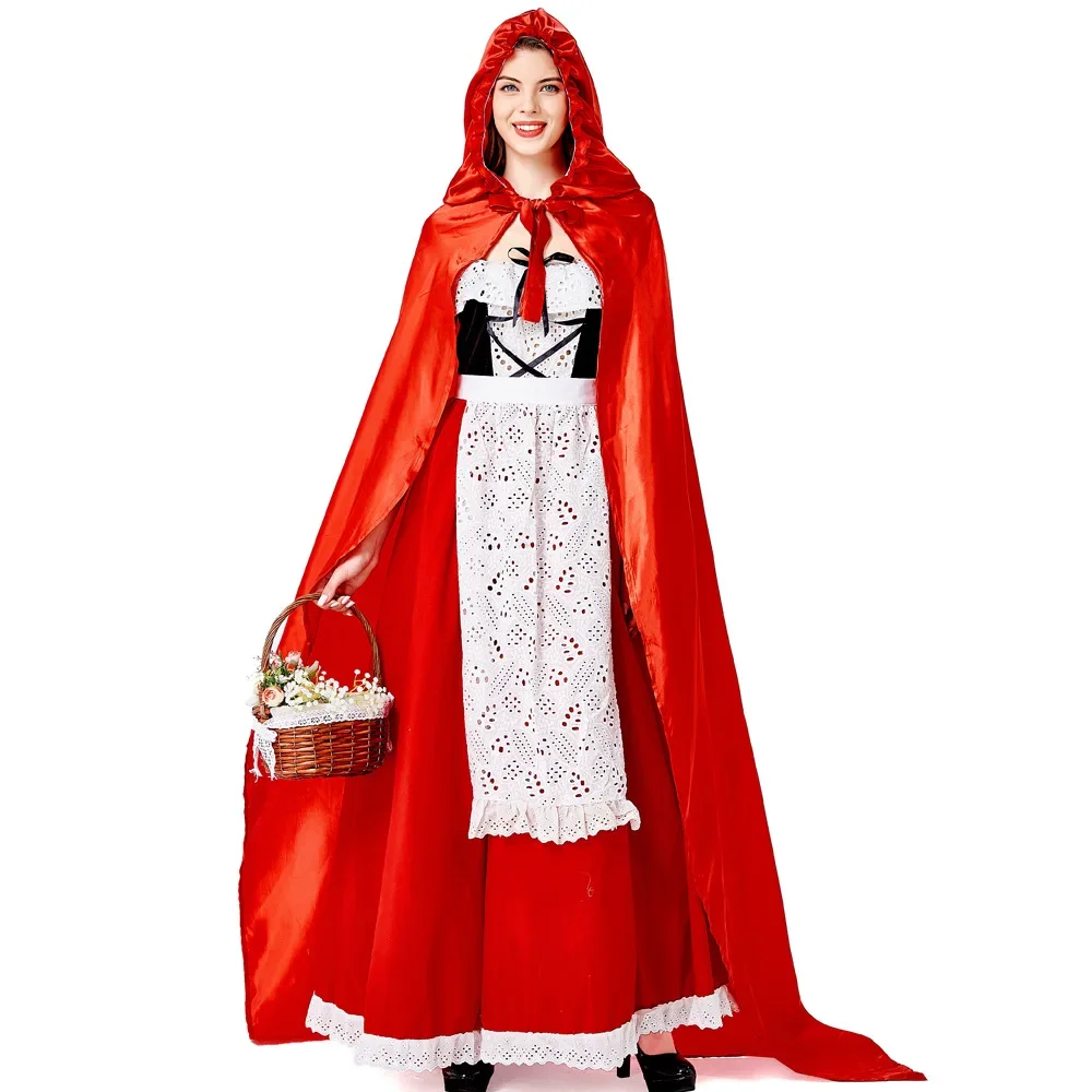 

Little Red Riding Hood Costume Adult Cosplay Dress Party Little Red Riding Hood Nightclub Queen Service Cosplay Costume party