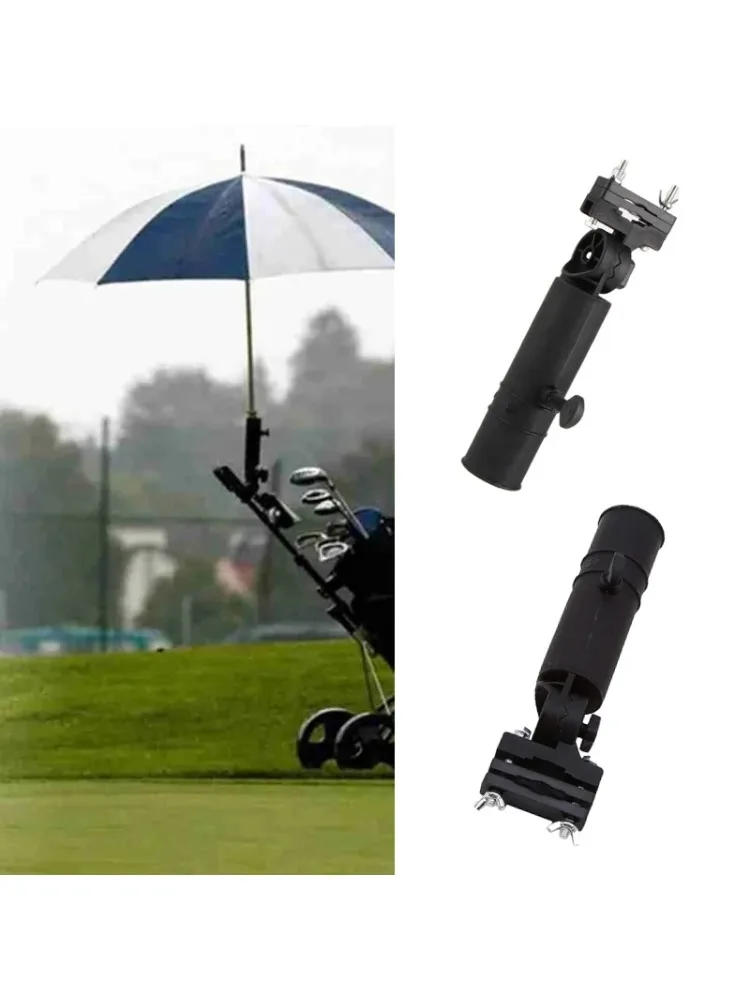 Description Picture 2 of itemUniversal Golf Cart Umbrella Holder Adjustable Golf Trolley Umbrella Stand Clip Buggy Baby Pram Wheelchair Umbrella Bracket