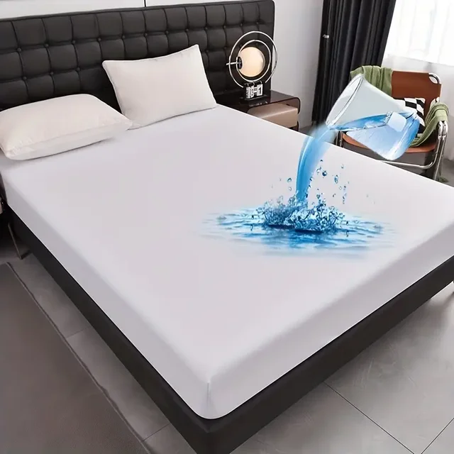 Drap-housse imperméable doux et respirant pour chambre à coucher, housse de matelas à poche profonde pour toutes les saisons, 1PC 6