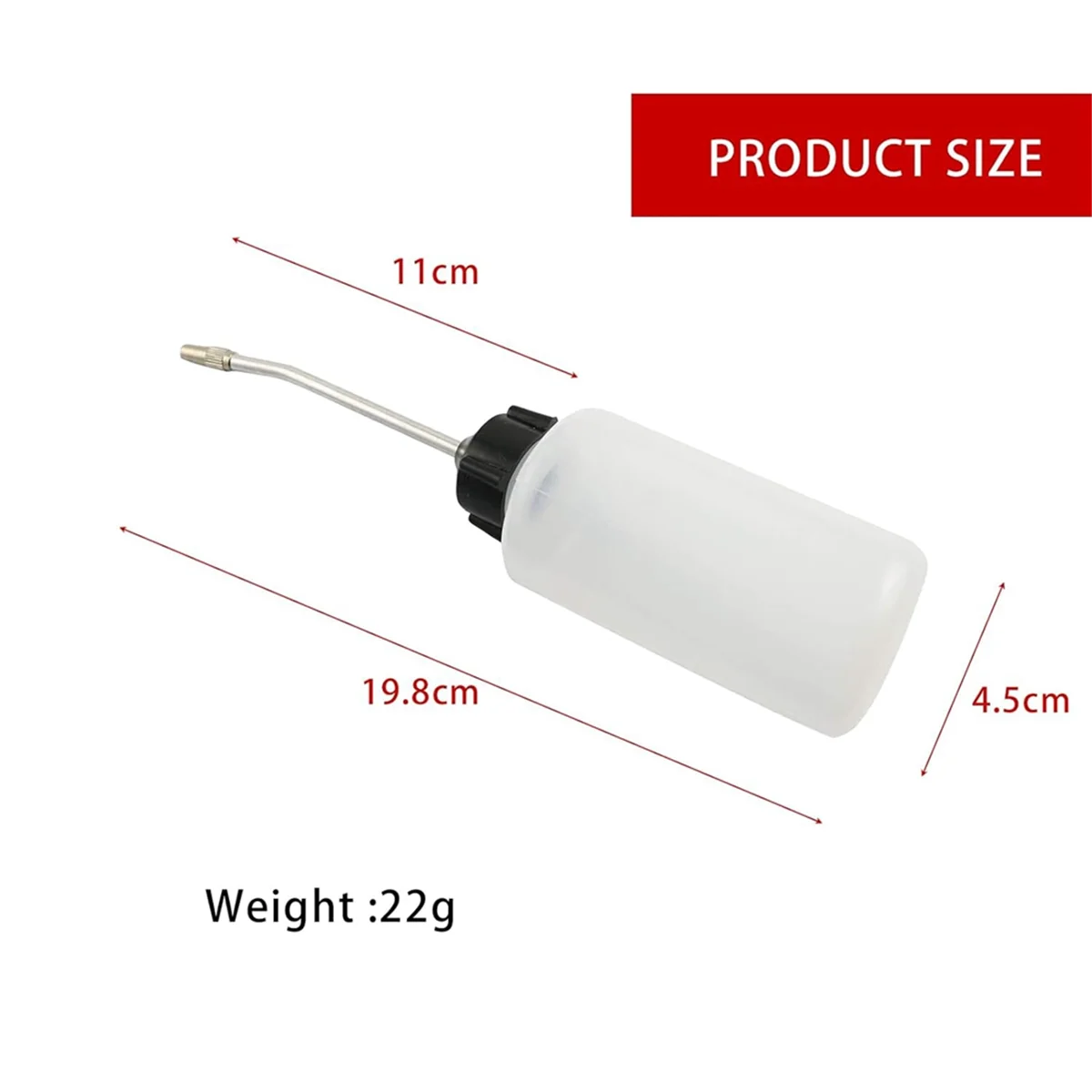 4Pcs Sewing Machine Oiler,120ml Oil Dispenser with Long Angled Spout,Screw on Cap Extended Spout Oil Bottle