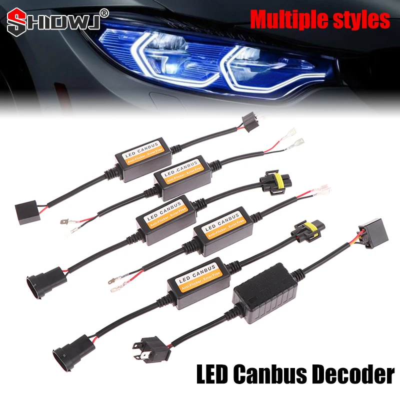 LEDCanbusDecoderCarHeadlightsErrorFreeResistorH1H3H4H7H9