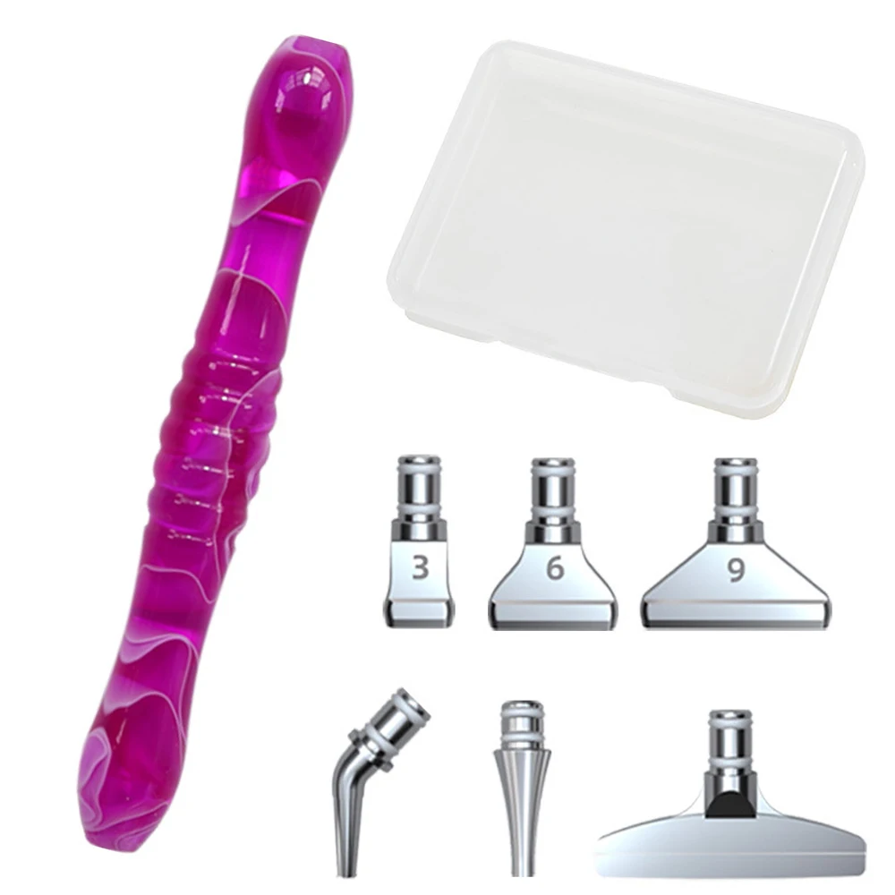 5D Resin Diamond Painting Pen Eco-friendly Alloy Replacement Pen Heads Multi Placers Point Drill Pens DIY Nail Art Tool