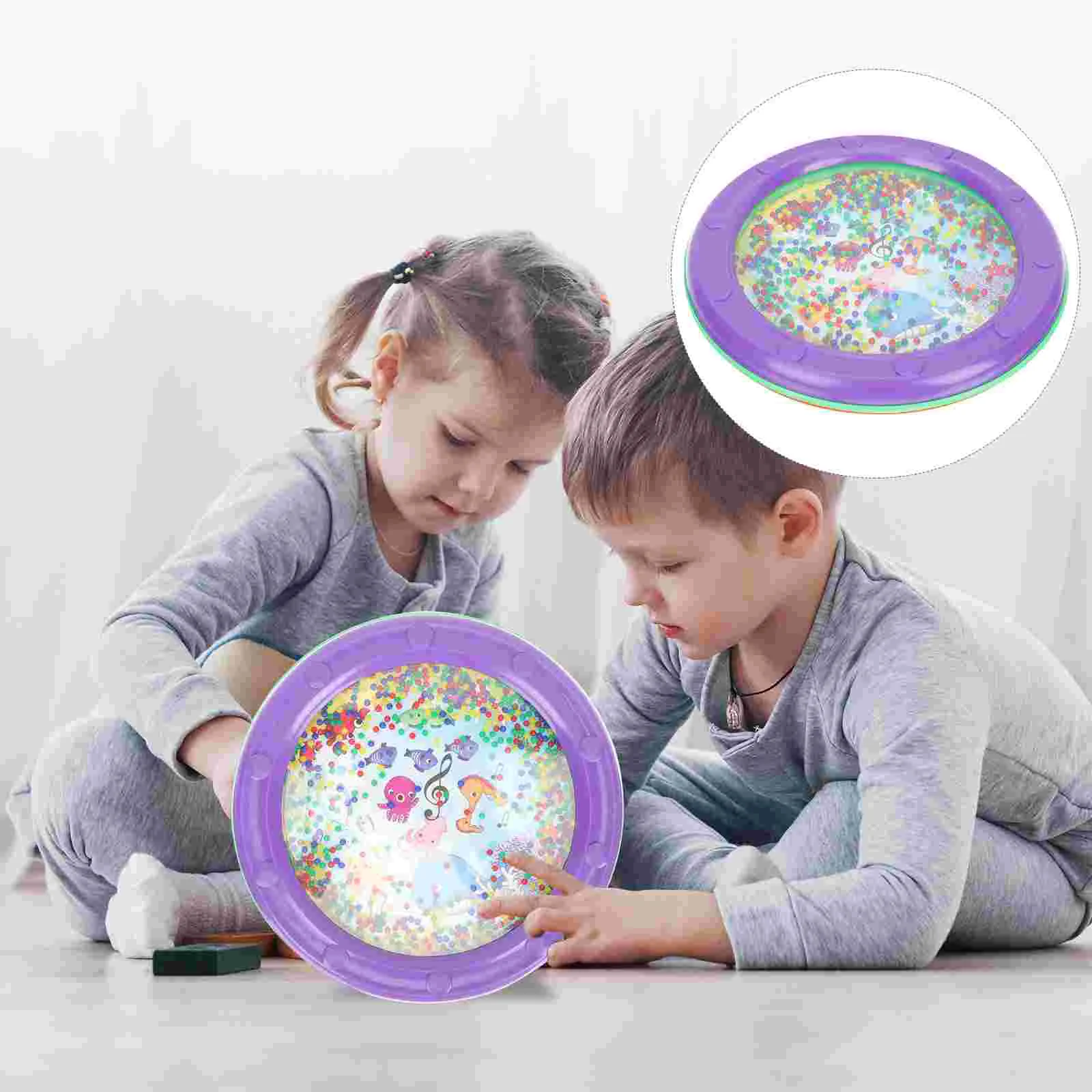 

Children Hand Drum Educational Wave Drum Percussion Instrument Ocean Drum