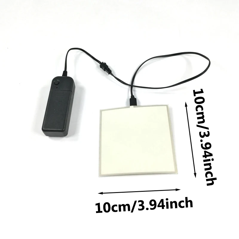 3 Modes Stay on/Slow Flash/Fast Flash El Panel Light 10cm x 10cm DIY EL Panel for Cosplay Party E-sports Room Decoration 4