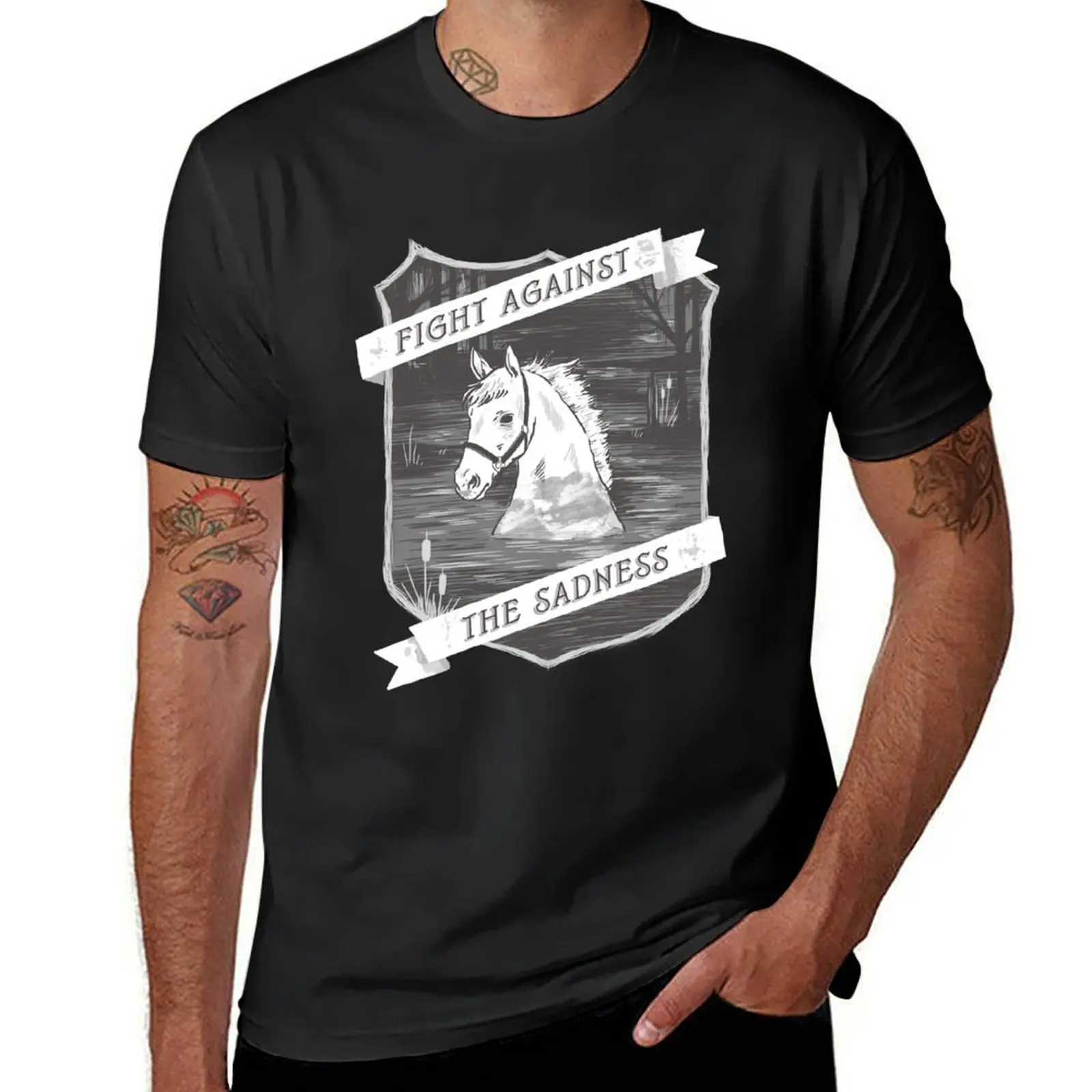 Fight against the sadness, Artax! T-Shirt plus sizes customizeds animal prinfor boys customs design your own t shirt men