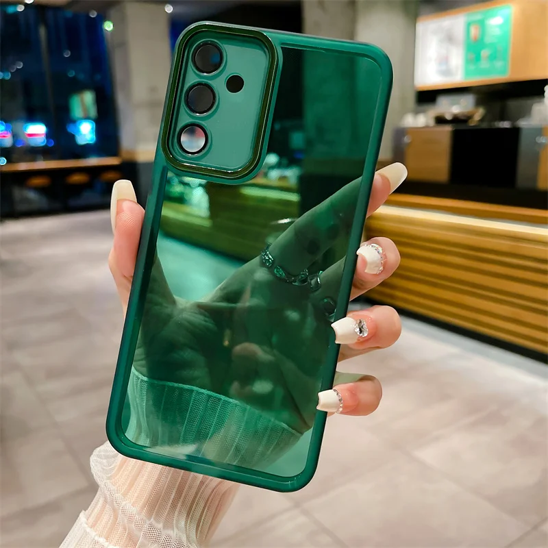 thumbnail image 1 of For Samsung Galaxy S23 FE S24 Ultra S22 Plus 5G Clear Solid Color Silicone Case S23fe Camera Protect S 23 24 22 S24ultra Cover, 1 of 5