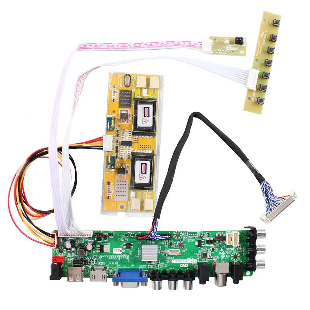 

HD-MI VGA AV USB ATV DTV плата ЖК-контроллера работает с 21,5 Дюймов 23 дюйма 1920x1080 M215HW01 v0 M215HW03 V0 LM230WF1-TLE1 LM230WF1