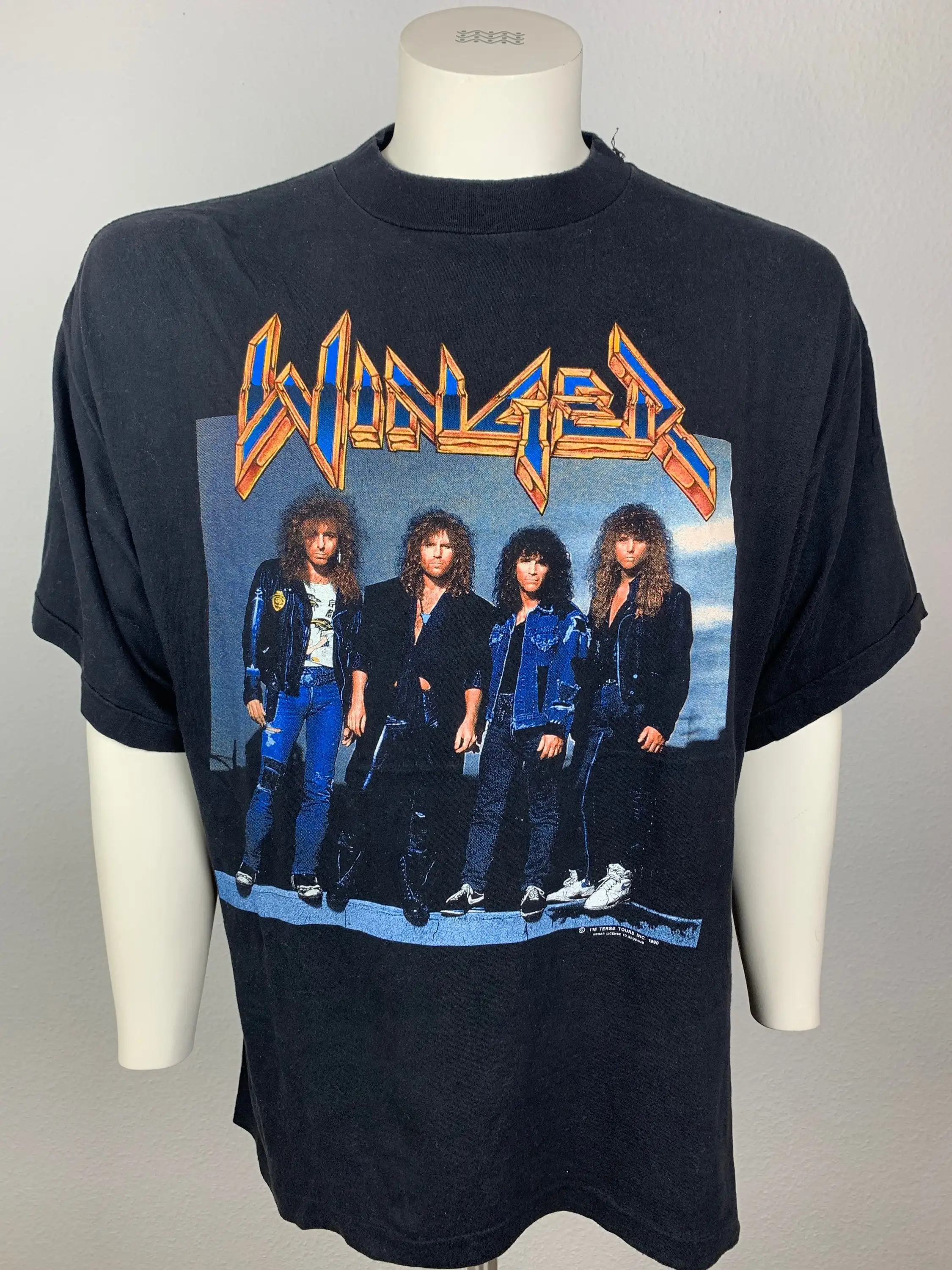 T-Shirt Winger 1990 Vintage / World Tour