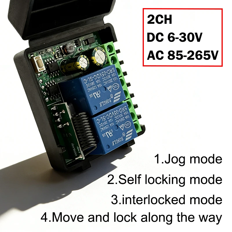 รูปสินค้า โมดูลรีโมทคอนโทรล 433MHz สำหรับควบคุมอุปกรณ์ไฟฟ้า