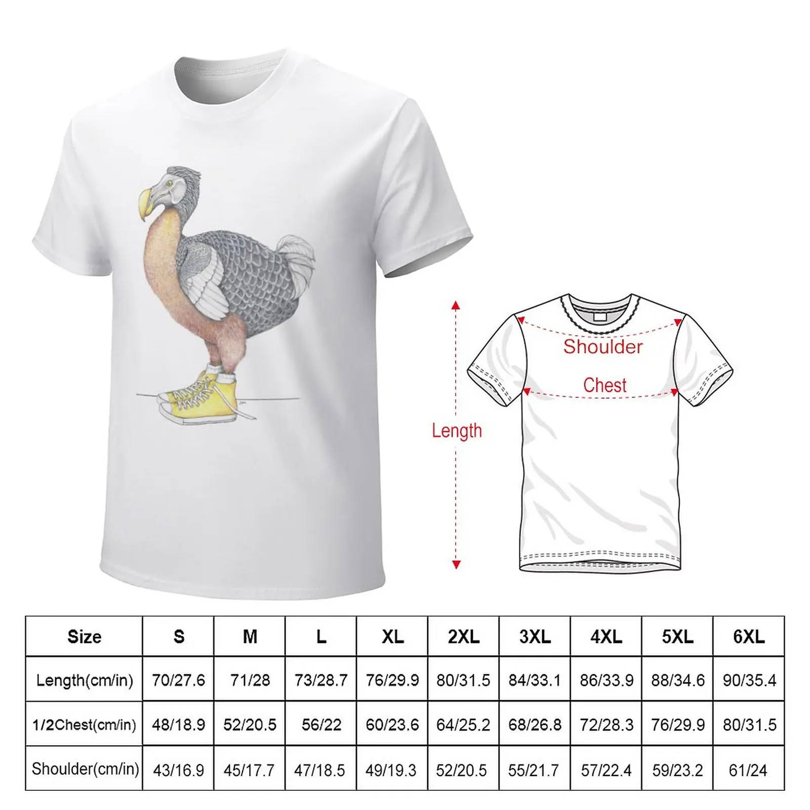 Dodo in High Tops T-Shirt cute tops oversized korean fashion workout shirts for men