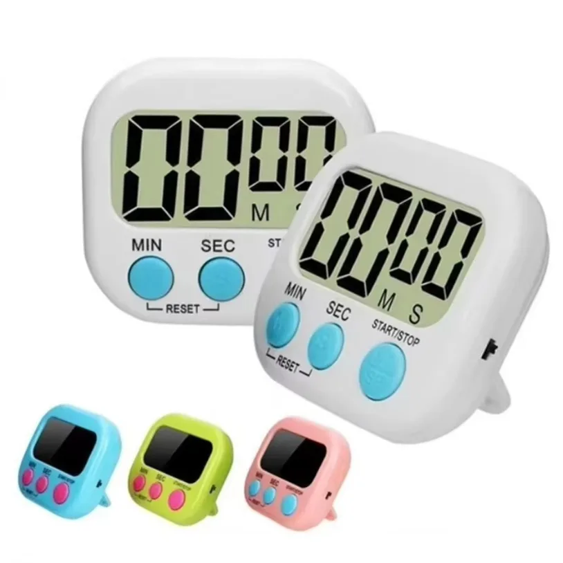 Multifunctional Magnetic Digital Timer Electronic Timer LCD Display Kitchen Baking Countdown Dormitory Learning Reminder Gift