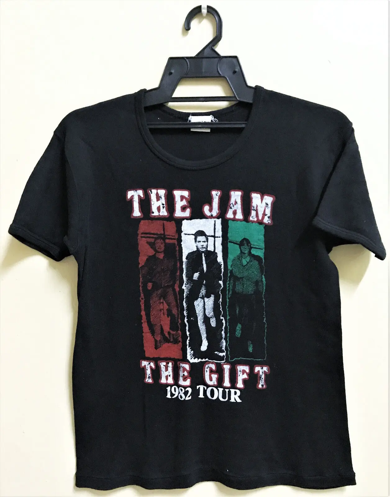 Vintage 1982 The Jam The Gift Punk Rock Tour Concert Promo T-Shirt Paul Weller Maniche Lunghe