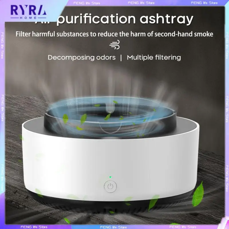Self Extinguishing Smart Ashtray Smokeless Ashtray Air Purifier Anti