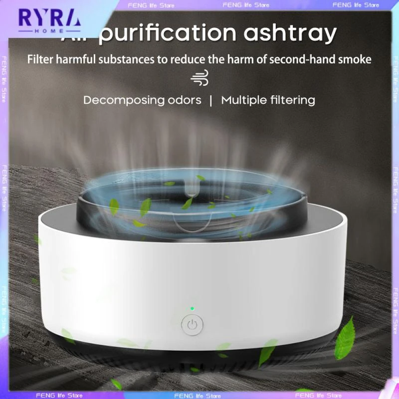 Self Extinguishing Smart Ashtray Smokeless Ashtray Air Purifier Anti