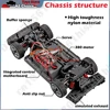 MN Rc Cars MN38 1/16 HongKong Taxi Model RC Car 2.4G Remote Control LED Light Drift Car RTR Electric Toy Car Gift for Boy 2