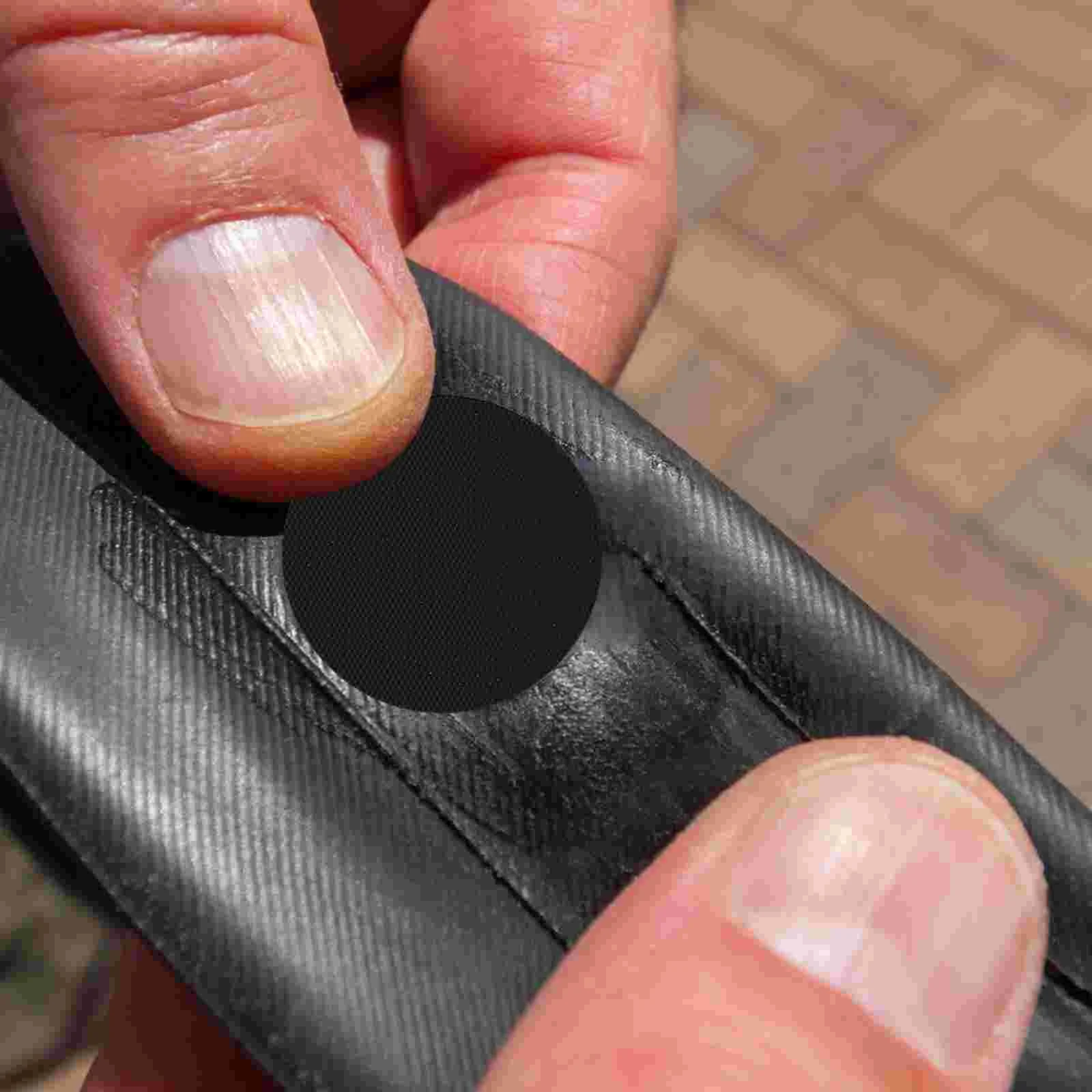 Bike Puncture Repair Patches Self Adhesive Puncture Patches Inner Tube Rubber Tire Repair Tools ( Black )