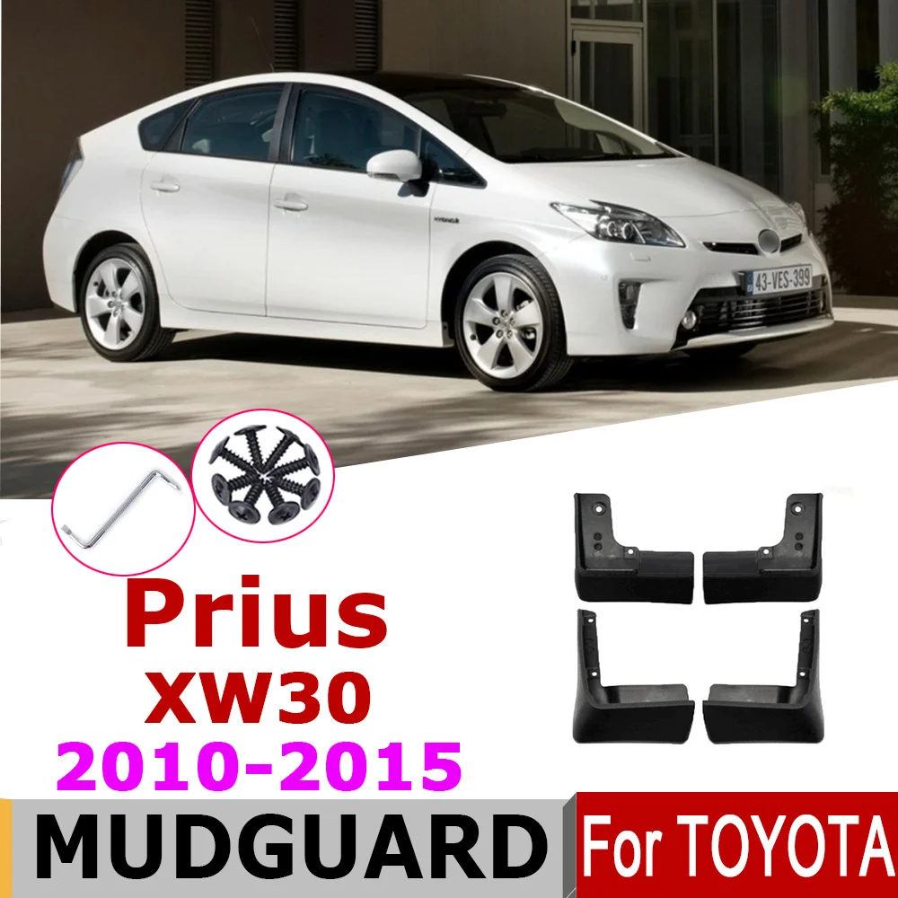 

Брызговики автомобильные для Toyota Prius XW30 3rd Gen 2015 ~ 2010 Брызговики от грязи Брызговики аксессуары для брызговиков 2014 2013 2012