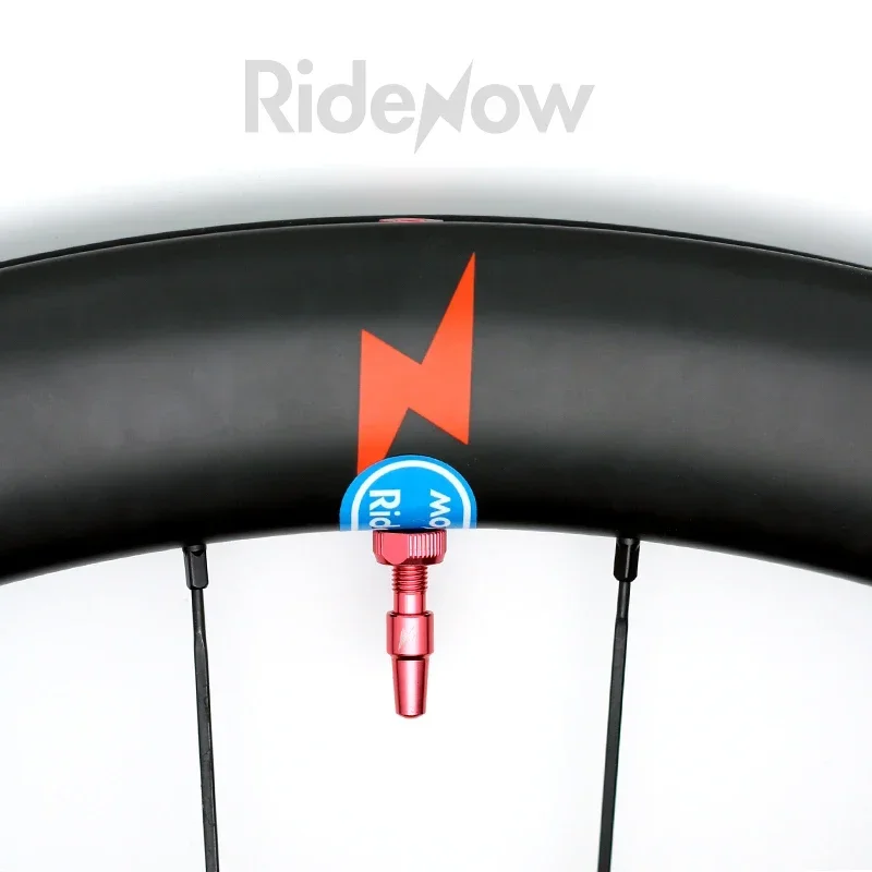 1Pair Ridenow Tubeless Valve 45/65/85mm Bicycle Presta Valve Aluminum Alloy Valve Tubeless Road Bike MTB Gravel Bike Accessories