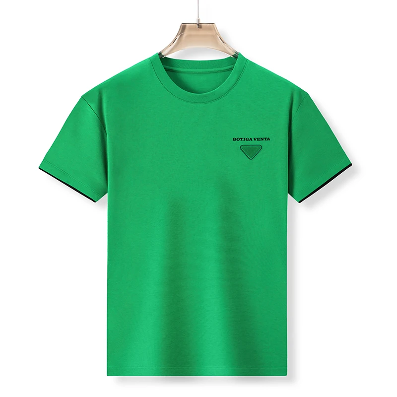 

Футболка мужская с вышивкой, коротким рукавом и принтом, в британском стиле